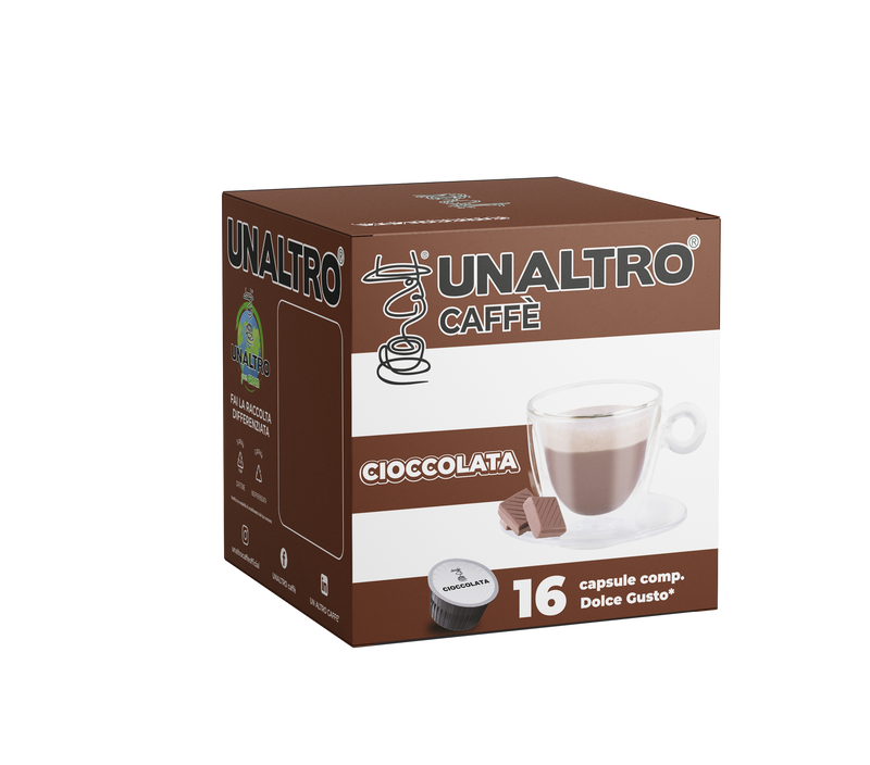 16 CAPSULE DOLCE GUSTO®  UNALTRO CAFFE MISCELA CIOCCOLATA.