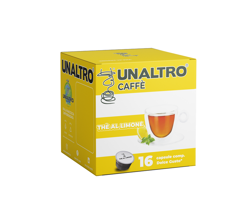 16 CAPSULE DOLCE GUSTO® UNALTRO CAFFE MISCELA THE AL LIMONE.